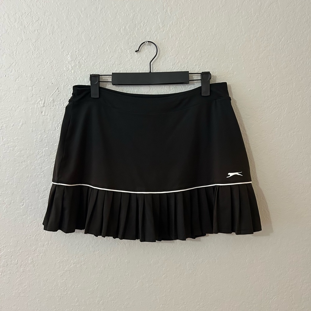 Slazenger Black Mini Skirt with White Accent